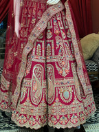 Rani Bridal Zardozi Work Lehenga