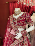 Rani Bridal Zardozi Work Lehenga