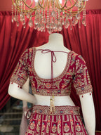 Rani Bridal Zardozi Work Lehenga