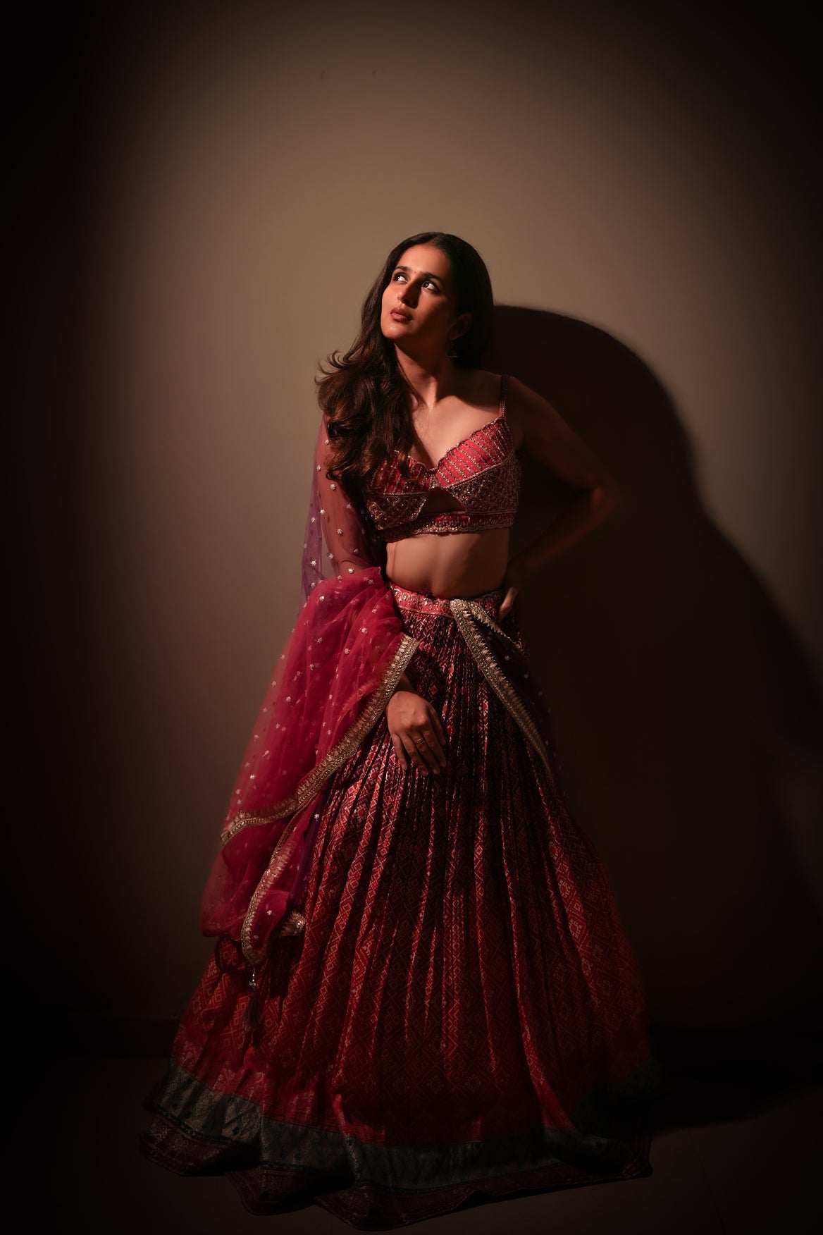 Spegetti Printed Bandhani Lahenga Choli X Payal Soni