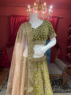 Green Asopalav Lehenga
