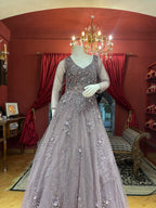 Onion Net Full Sleeves Gown