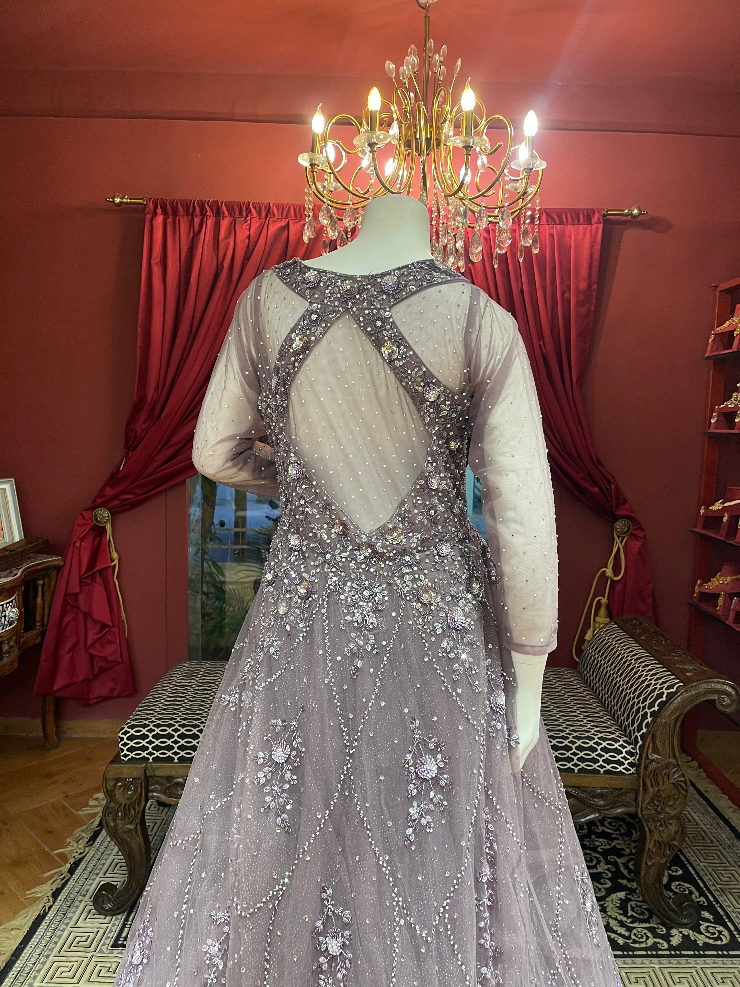 Onion Net Full Sleeves Gown