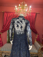 Blue Full Sleeves Gown