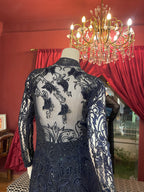 Blue Full Sleeves Gown