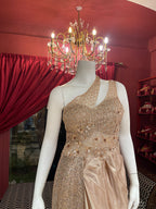 Golden One Shoulder Gown