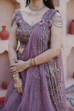 Mauve Dusk Sequin Bead Work Set