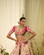 Rani Pink Lotus Lehenga X Roohbab