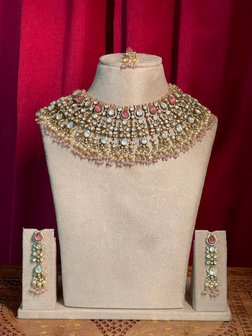Rose Quartz Polki Bridal