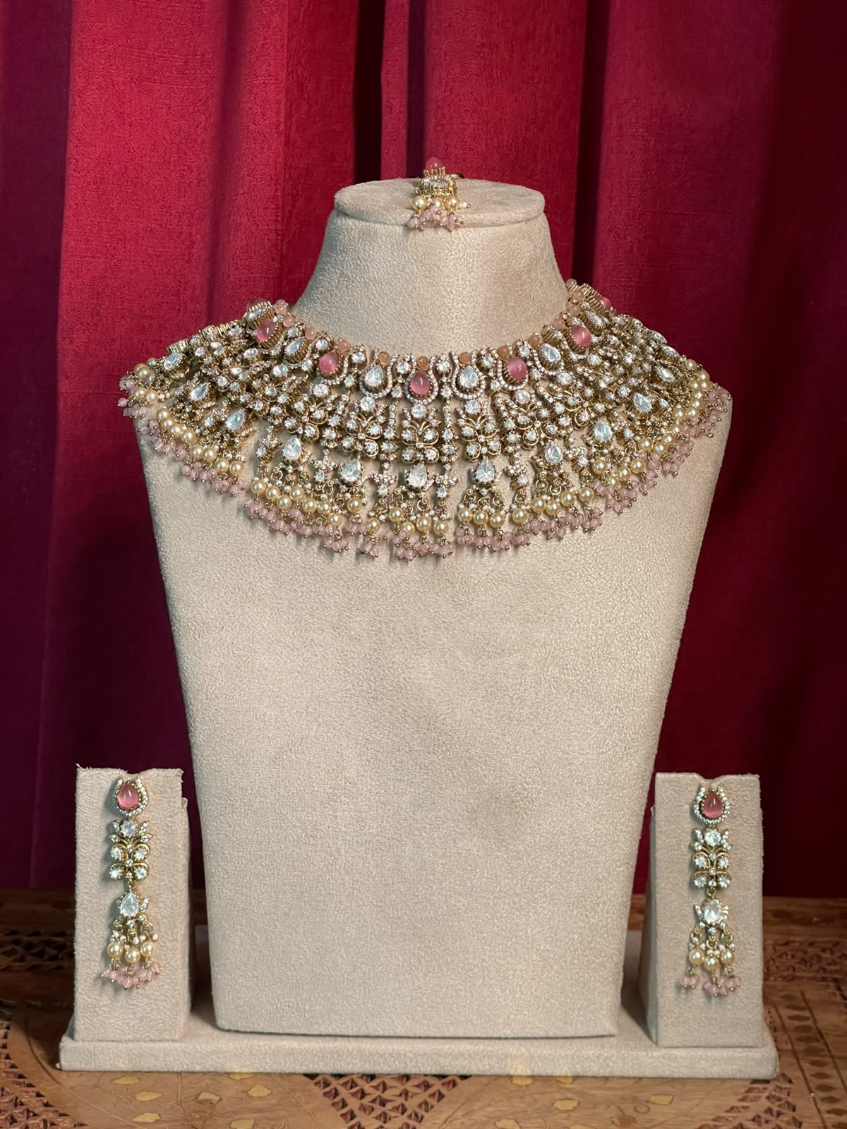 Rose Quartz Polki Bridal