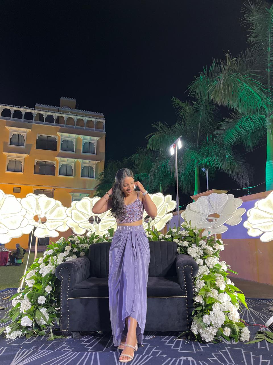 Lilac Drape Co-ord Set
