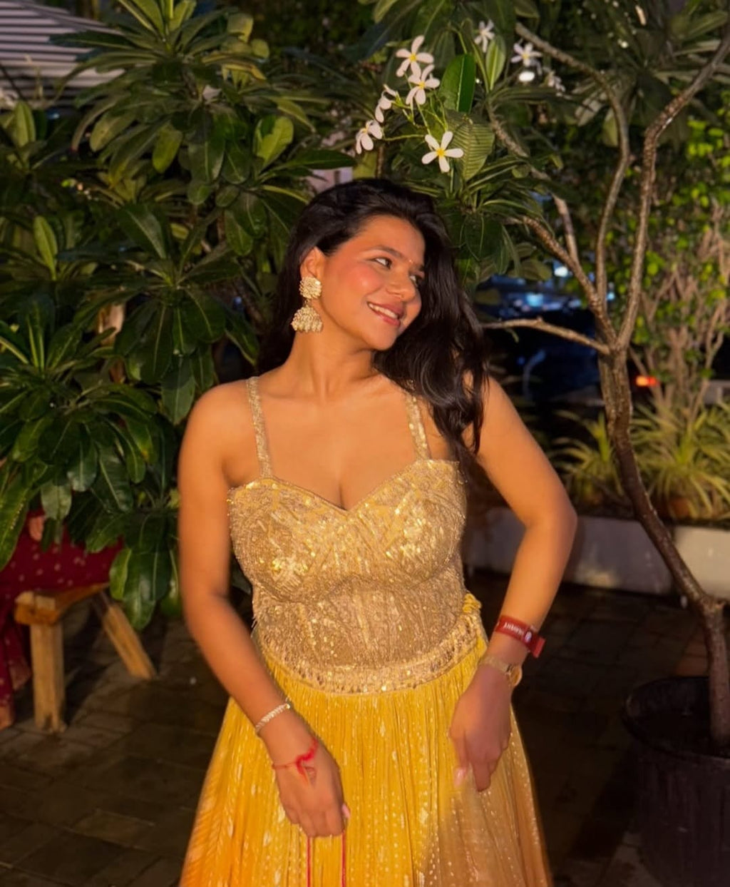 Haldi Ombre Lehenga Set