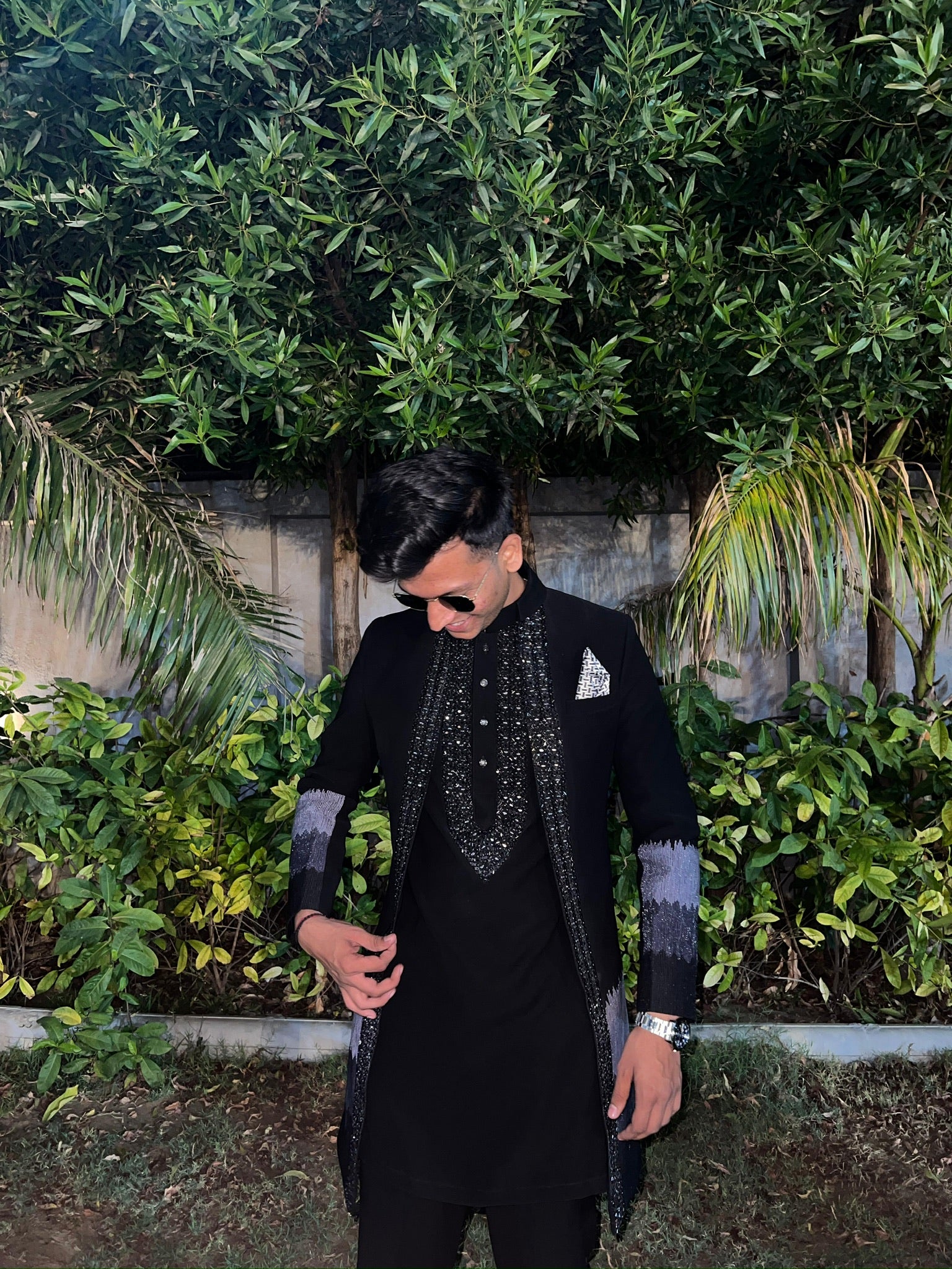 Midnight Embellished Kurta Set